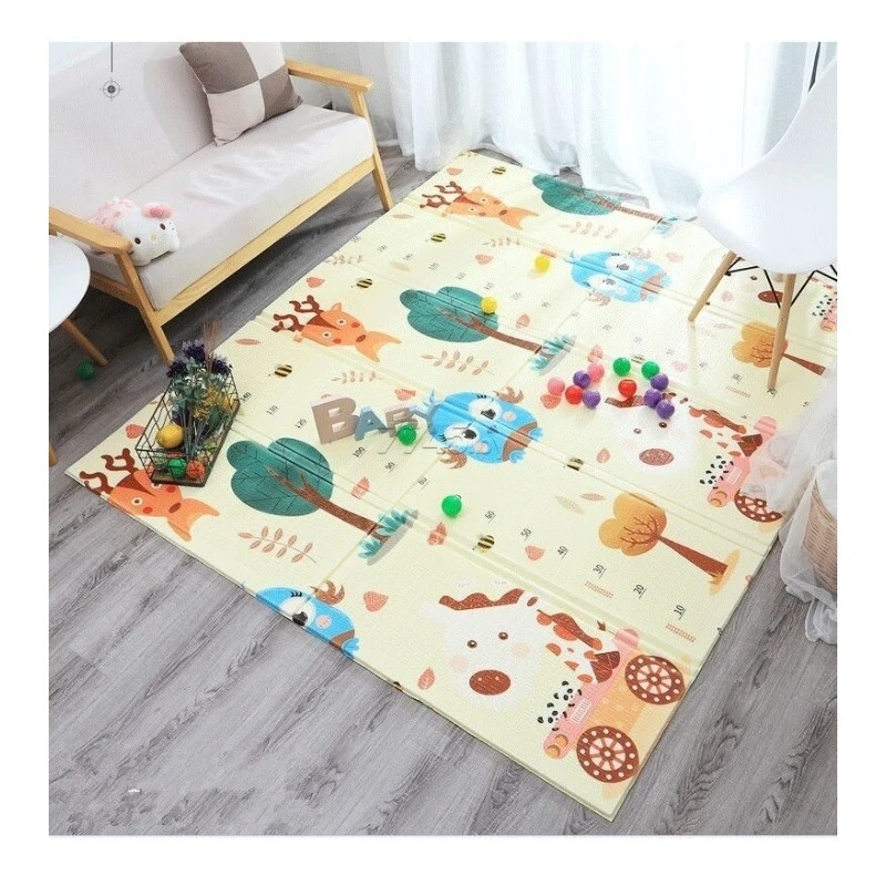 Детски килим за игра, Мечета с хвърчила, 150 х 180 х 1